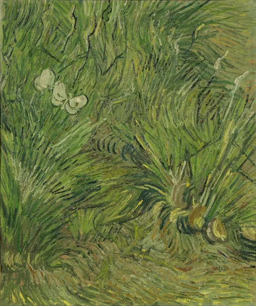 Garden with butterflies av Vincent van Gogh