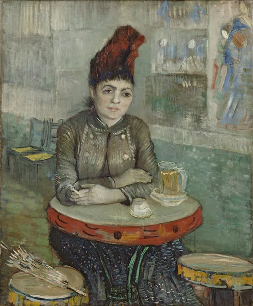 In the café; Agostina Segatori in Le tambourin av Vincent van Gogh