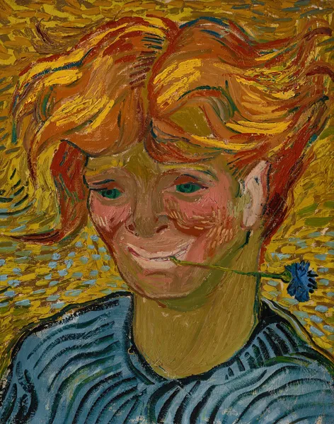 Jeune homme au bleuet av Vincent van Gogh