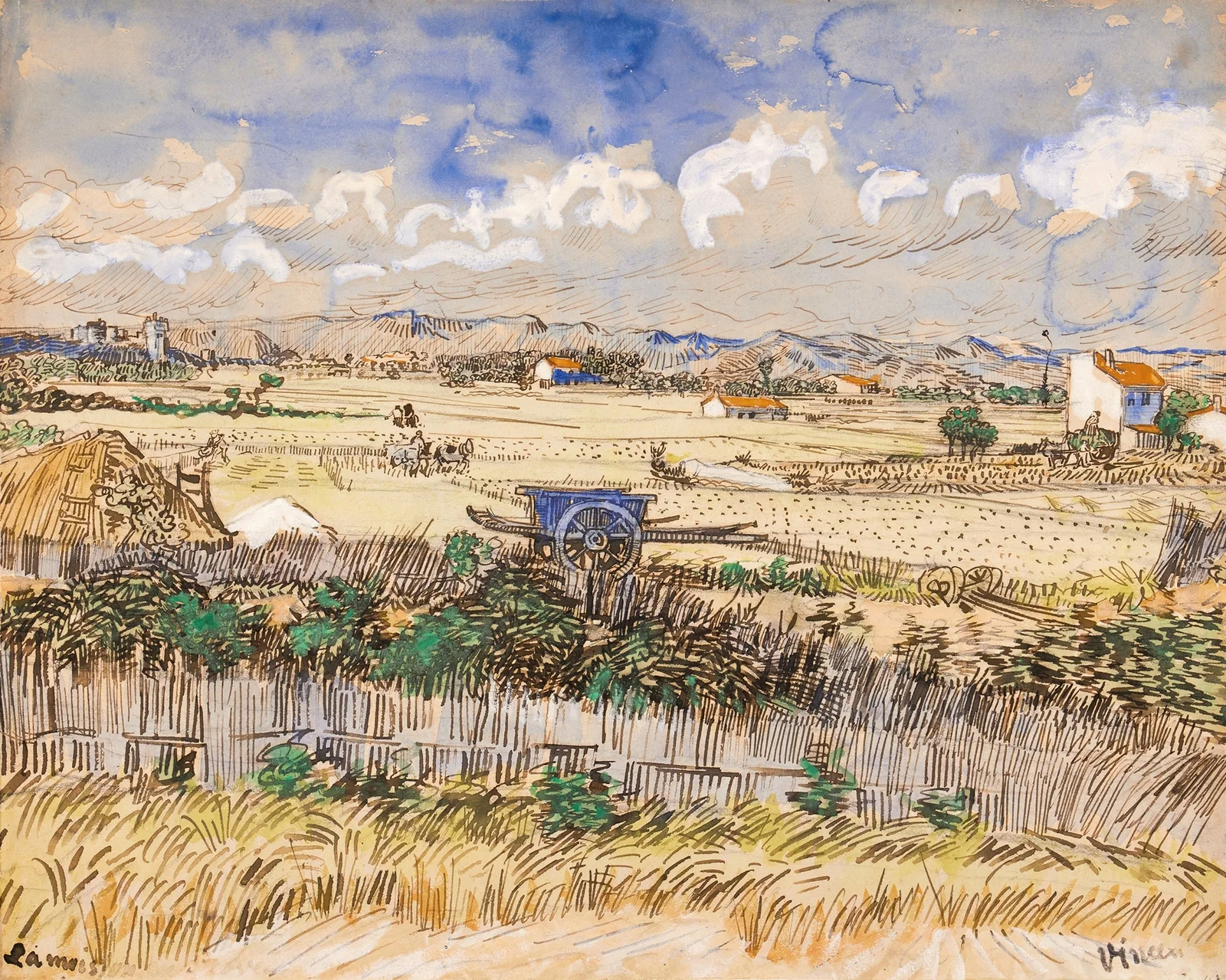 La Moisson en Provence av Vincent van Gogh