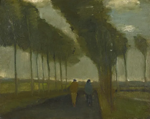 L’allée Aux Deux Promeneurs av Vincent van Gogh
