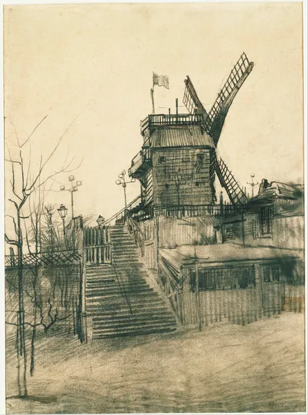 Moulin de la Galette av Vincent van Gogh