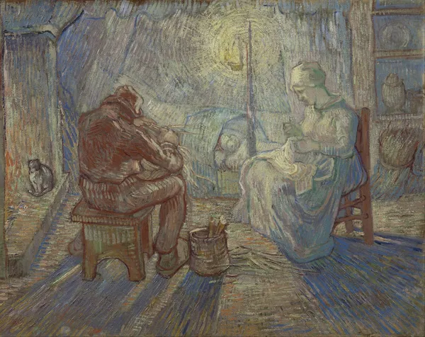 Night (After Millet) av Vincent van Gogh