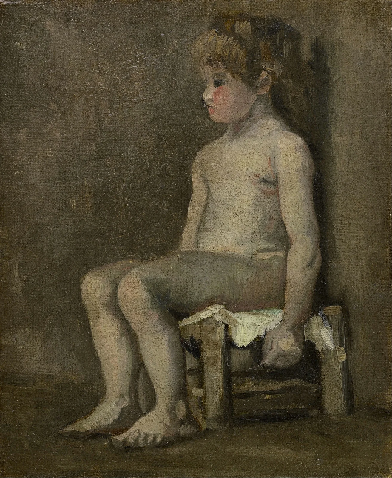 Nude Girl, Seated av Vincent van Gogh