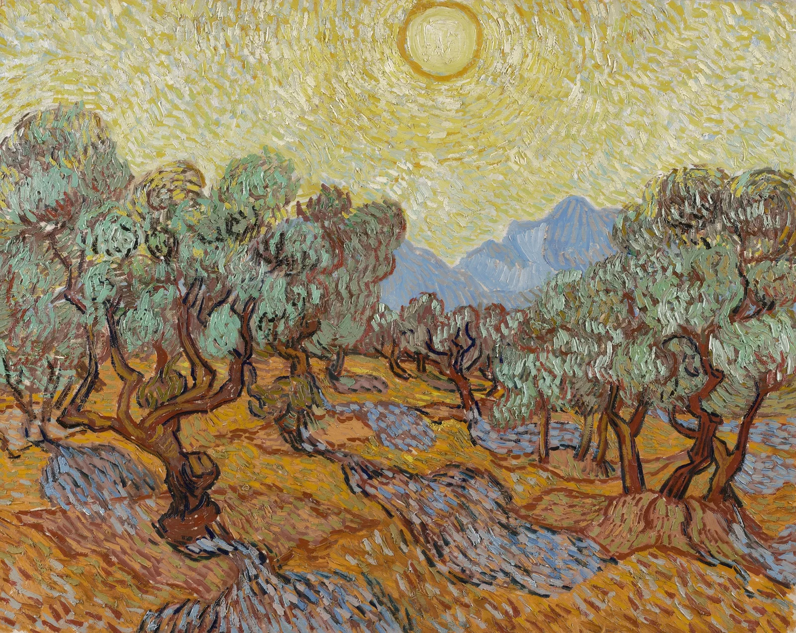 Olive Trees, 1889 – nr 1 av Vincent van Gogh