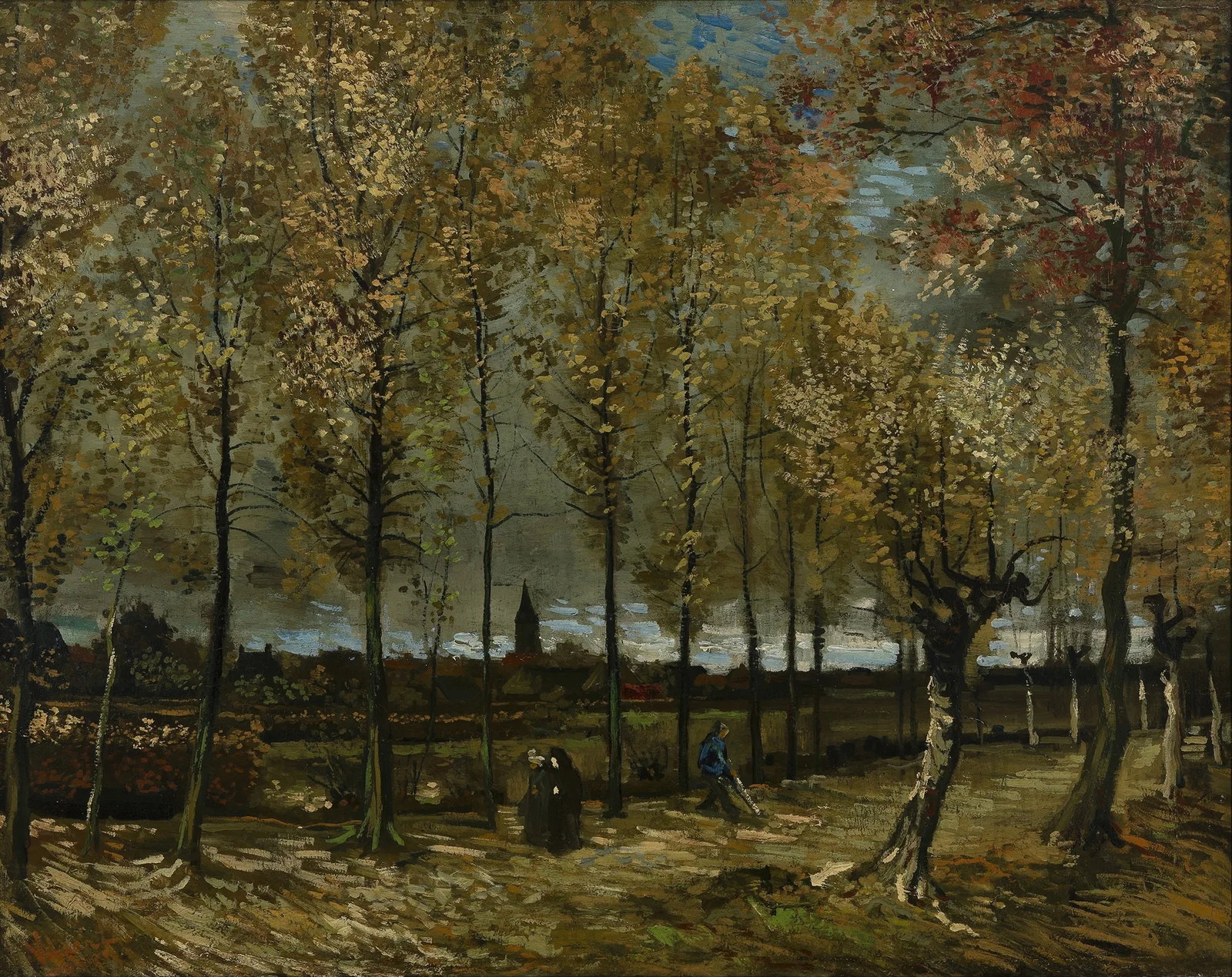 Poplars near Nuenen av Vincent van Gogh