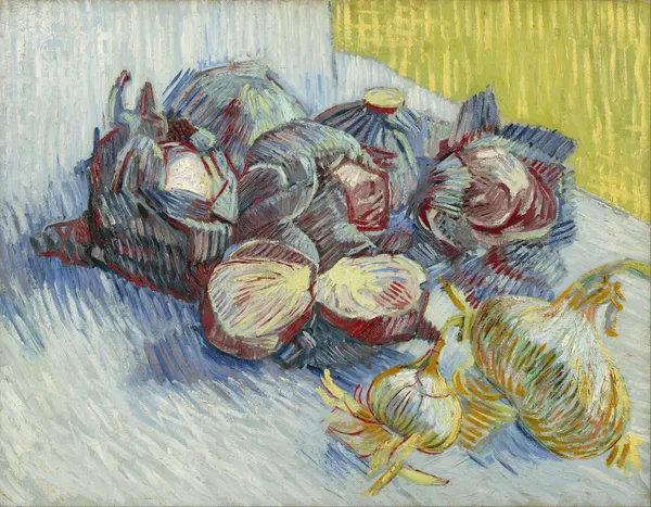 Red cabbages and onions av Vincent van Gogh