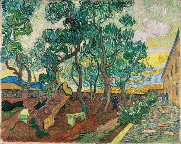 The Garden of Saint-Paul Hospital av Vincent van Gogh