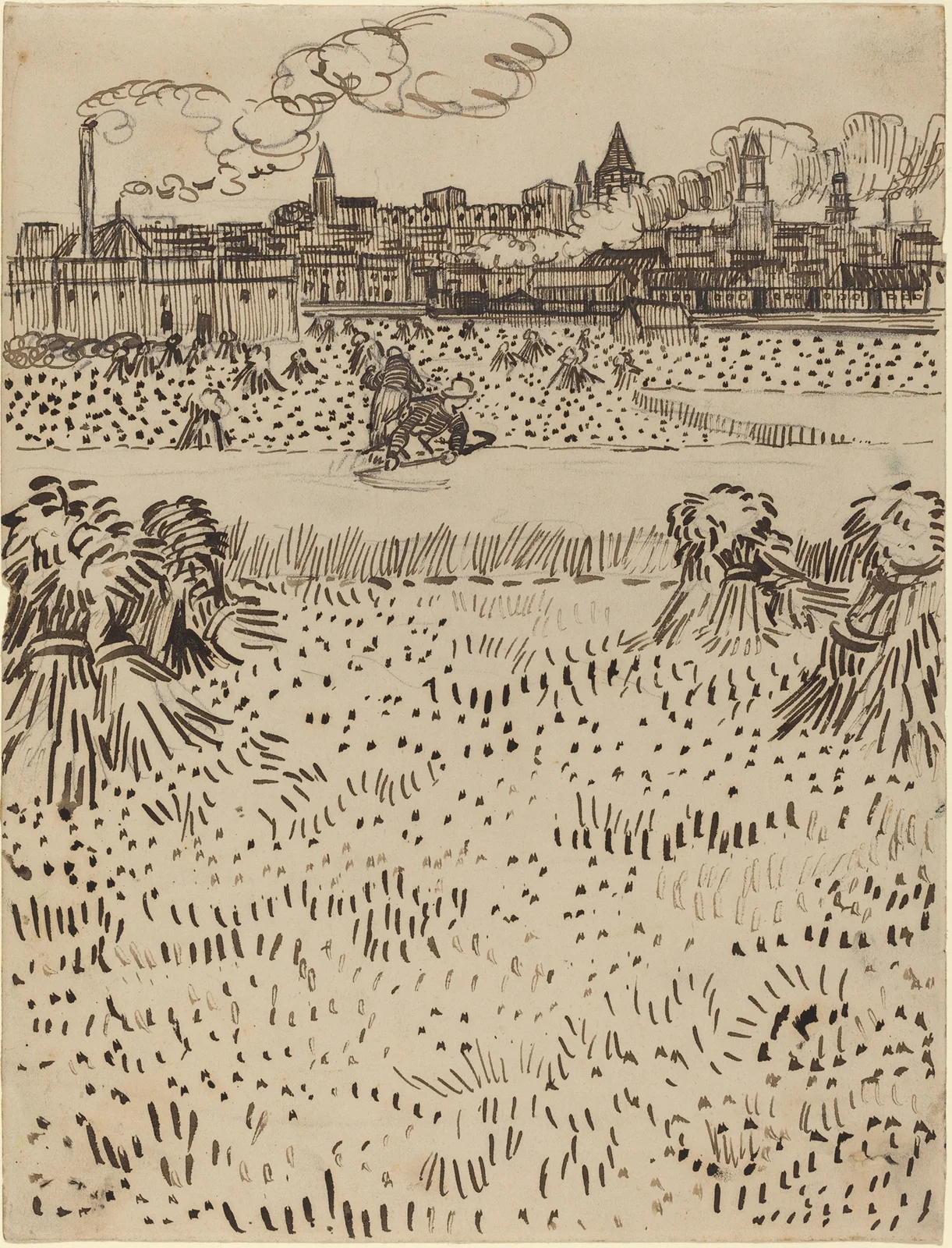 The Harvest av Vincent van Gogh