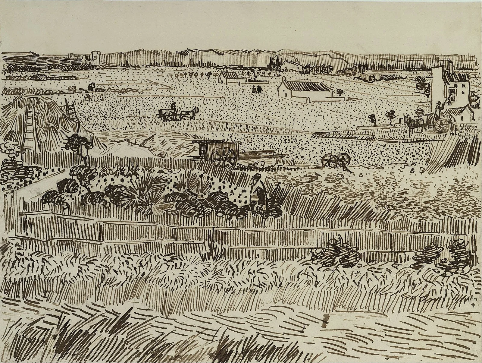 The Harvest (for Émile Bernard) av Vincent van Gogh