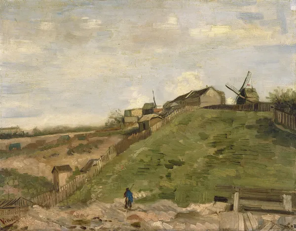 The hill of Montmartre with stone quarry, 1886 – nr 1 av Vincent van Gogh