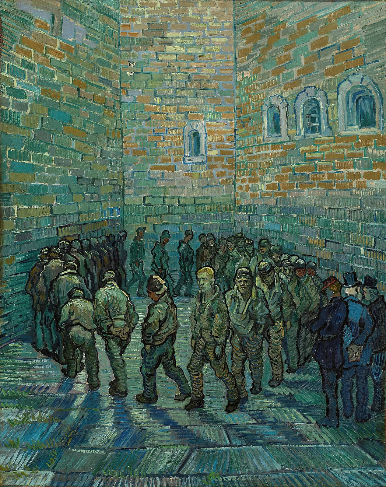 The Prison Courtyard av Vincent van Gogh