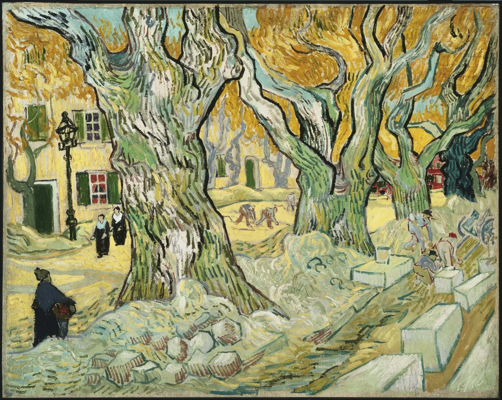 The Road Menders av Vincent van Gogh