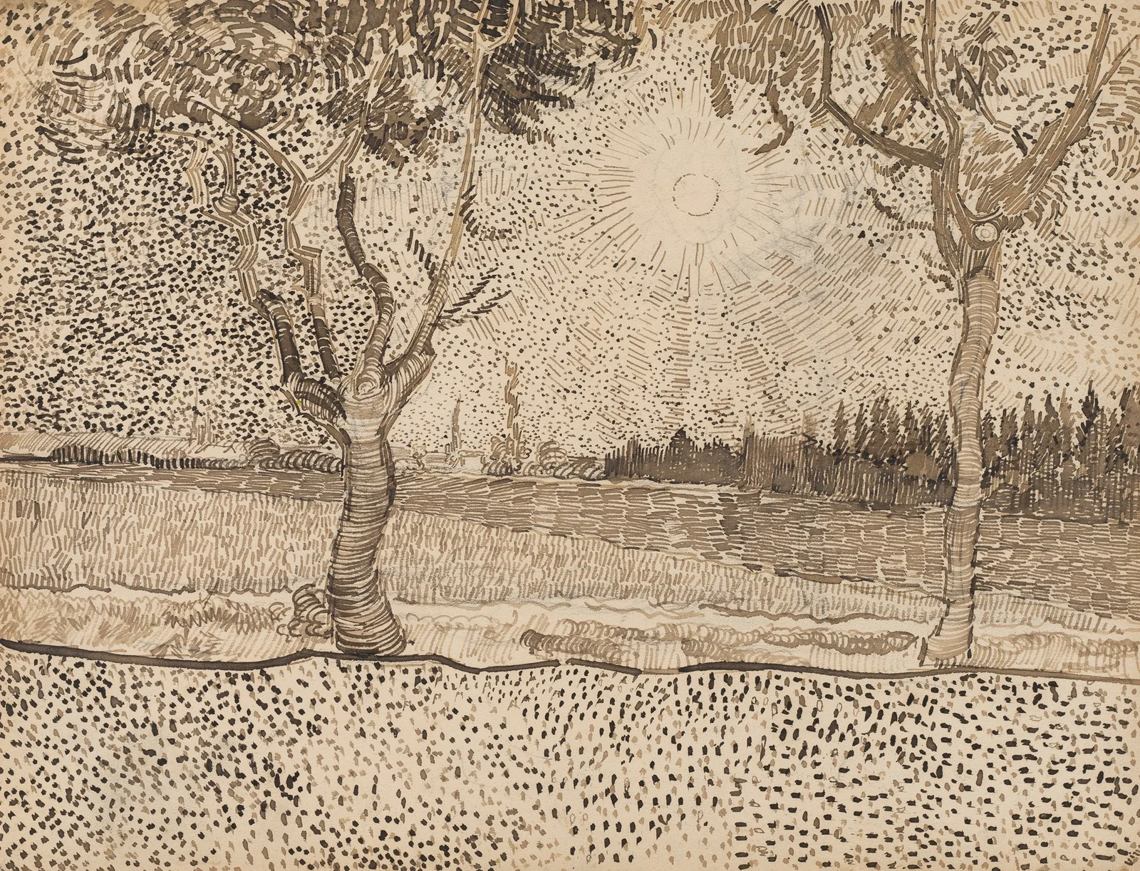 The Road to Tarascon av Vincent van Gogh
