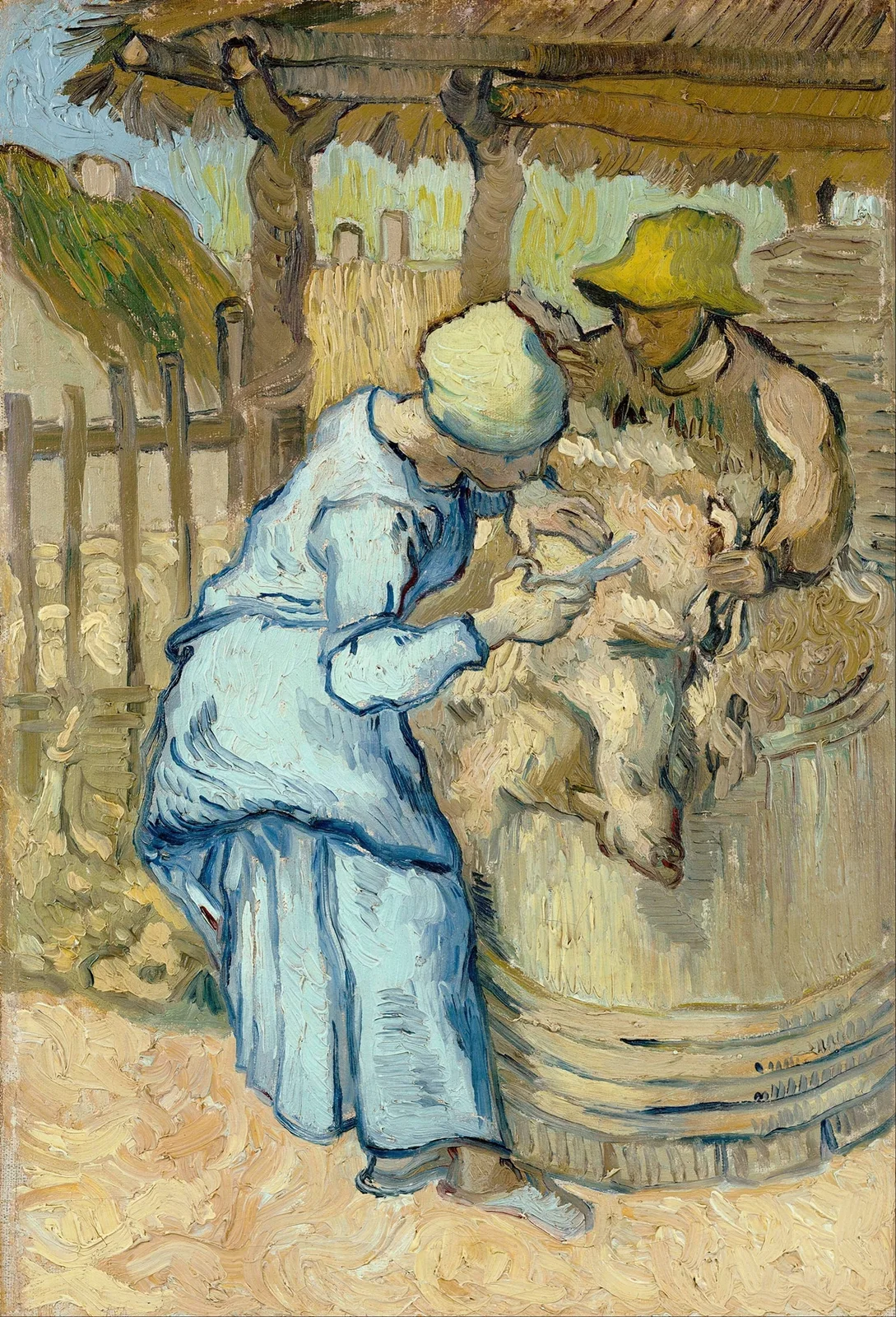 The Sheep-Shearer (After Millet) av Vincent van Gogh
