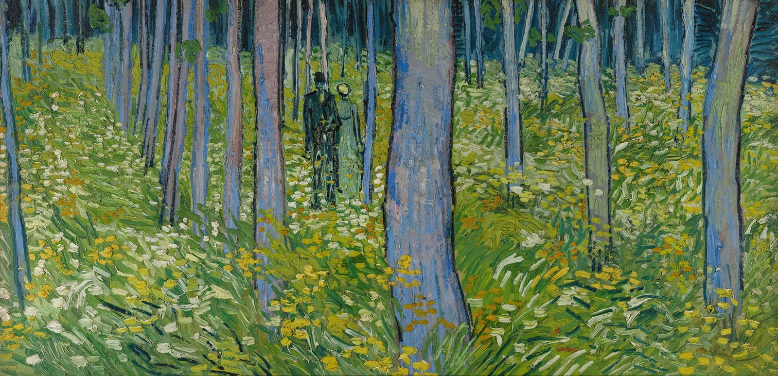 Undergrowth with two Figures av Vincent van Gogh