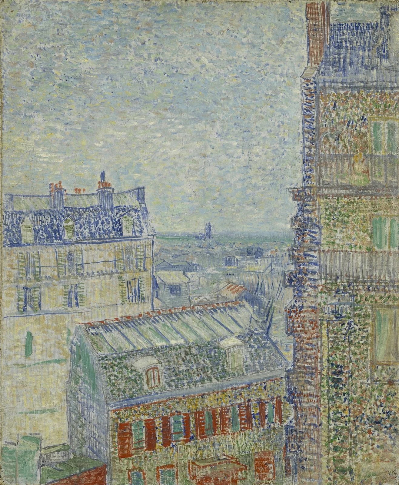 View from Theo’s apartment av Vincent van Gogh