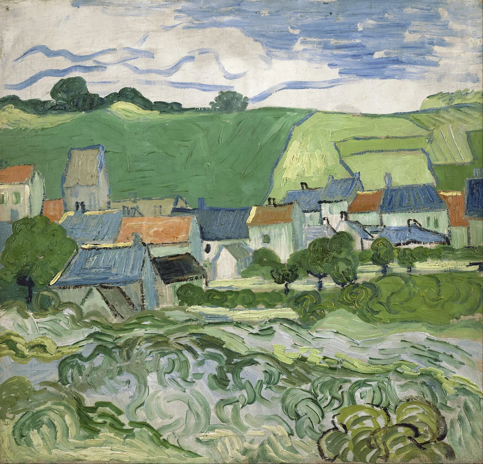 View of Auvers av Vincent van Gogh