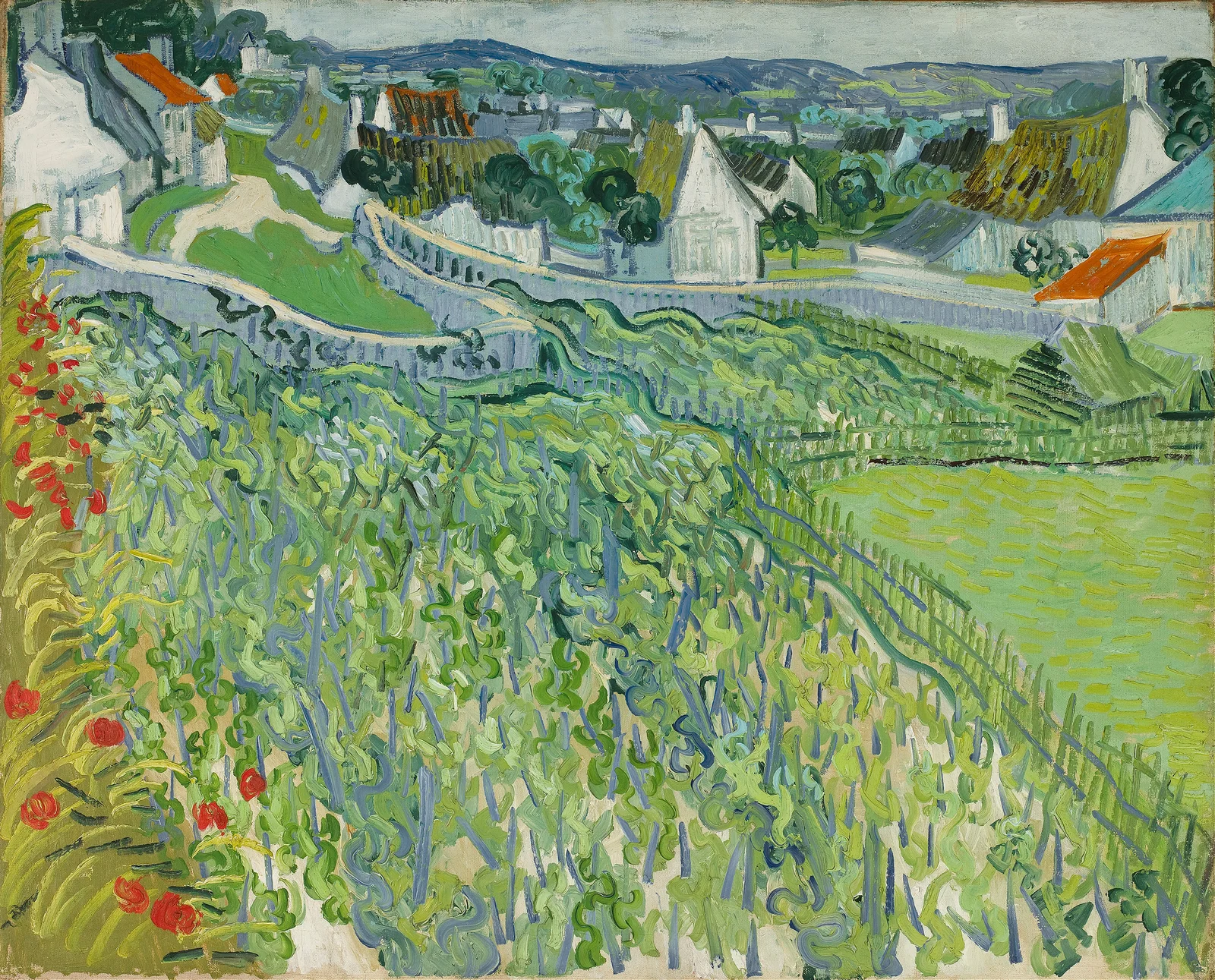 Vineyards at Auvers av Vincent van Gogh