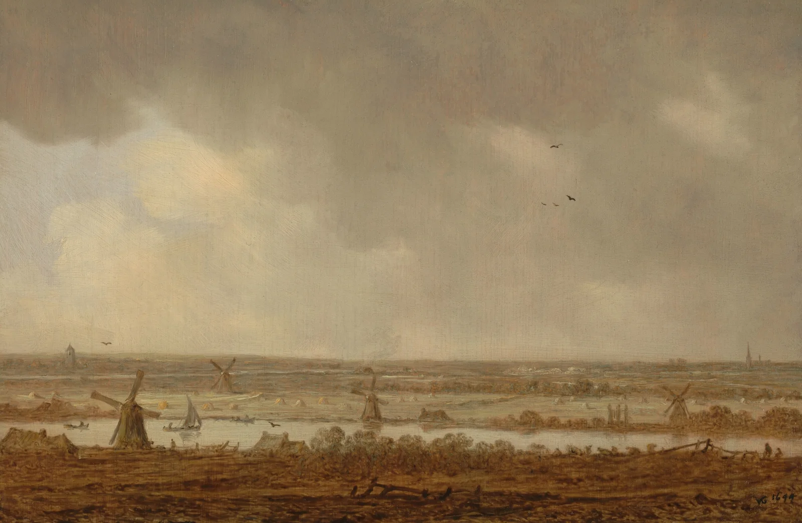 Polder Landscape av Jan van Goyen