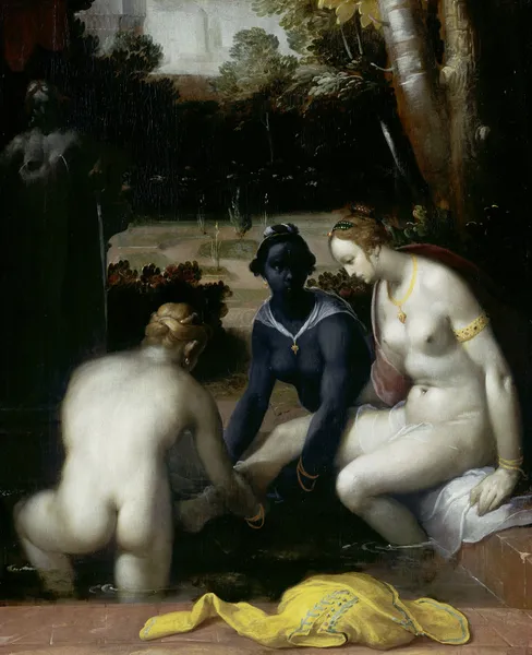 Bathsheba at her Toilet av Cornelis Cornelisz Van Haarlem