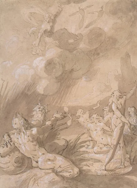 Juno Appearing to Sea Gods av Cornelis Cornelisz Van Haarlem