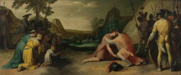 Meeting of Jacob and Esau av Cornelis Cornelisz Van Haarlem