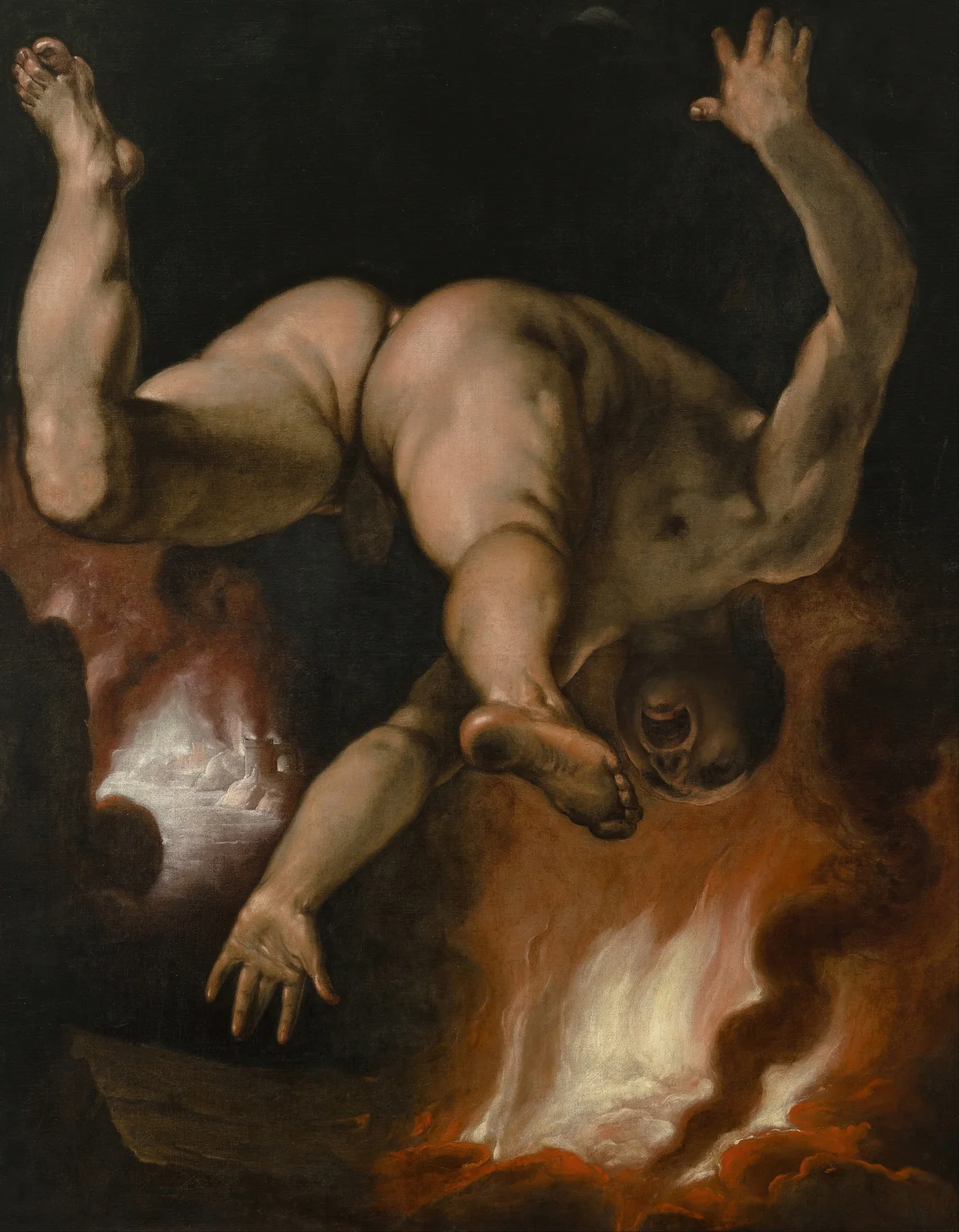 The Fall of Ixion av Cornelis Cornelisz Van Haarlem
