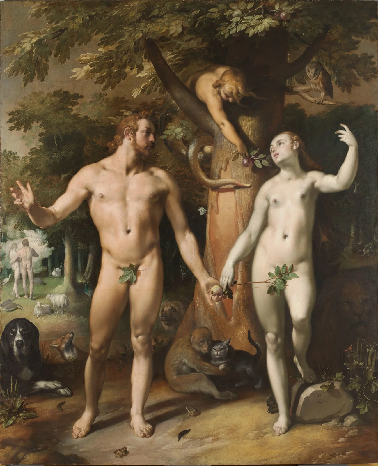 The Fall of Man av Cornelis Cornelisz Van Haarlem
