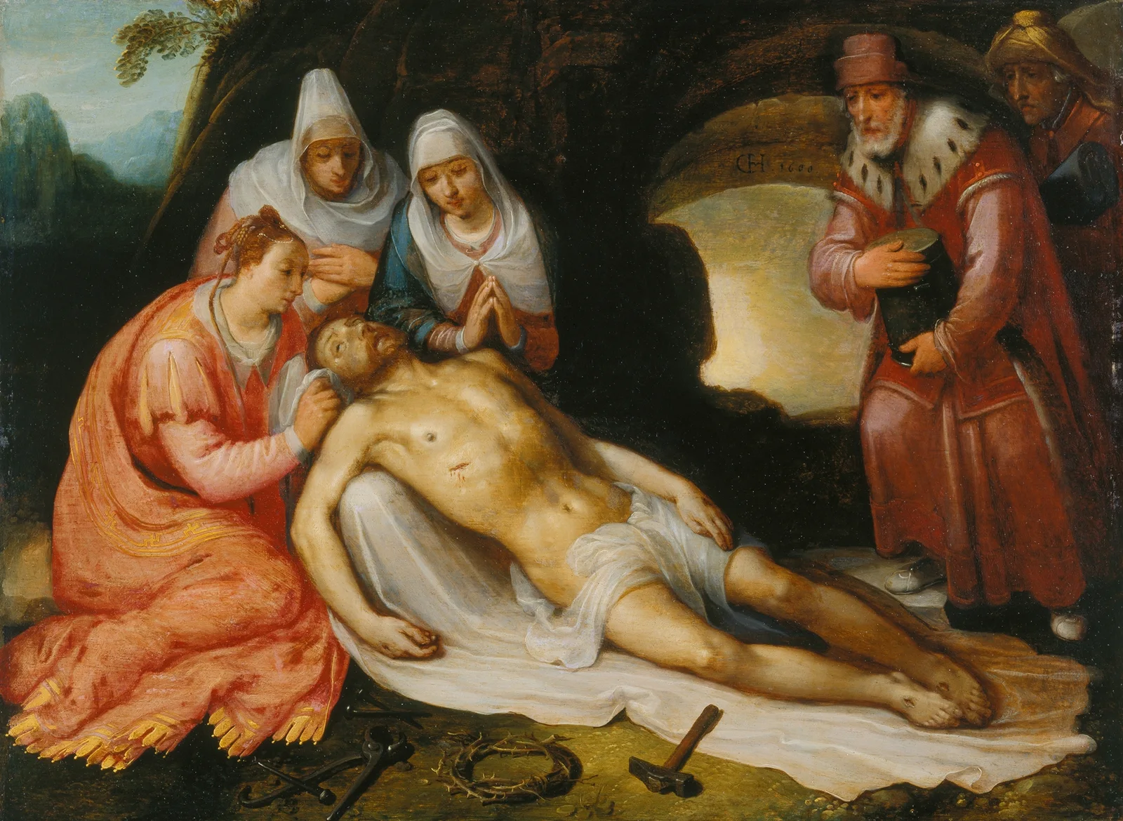 The Lamentation av Cornelis Cornelisz Van Haarlem