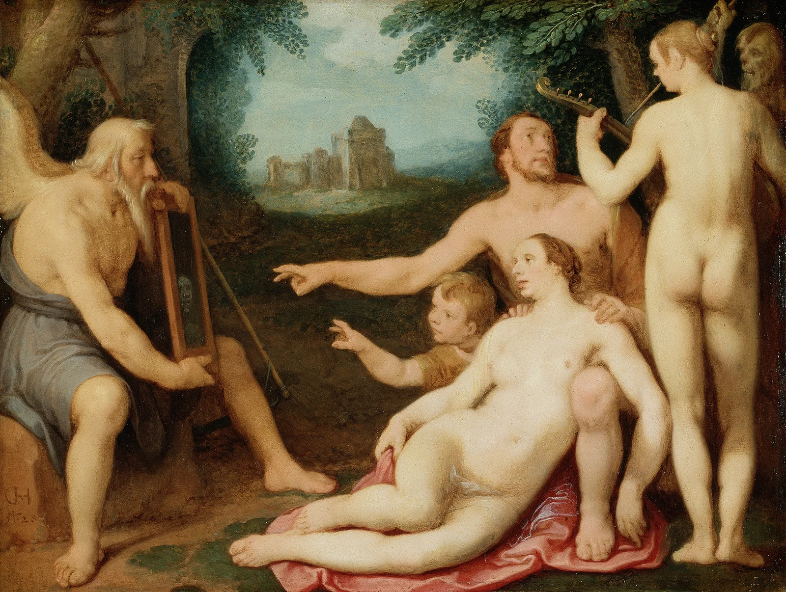 The Mirror of Time av Cornelis Cornelisz Van Haarlem