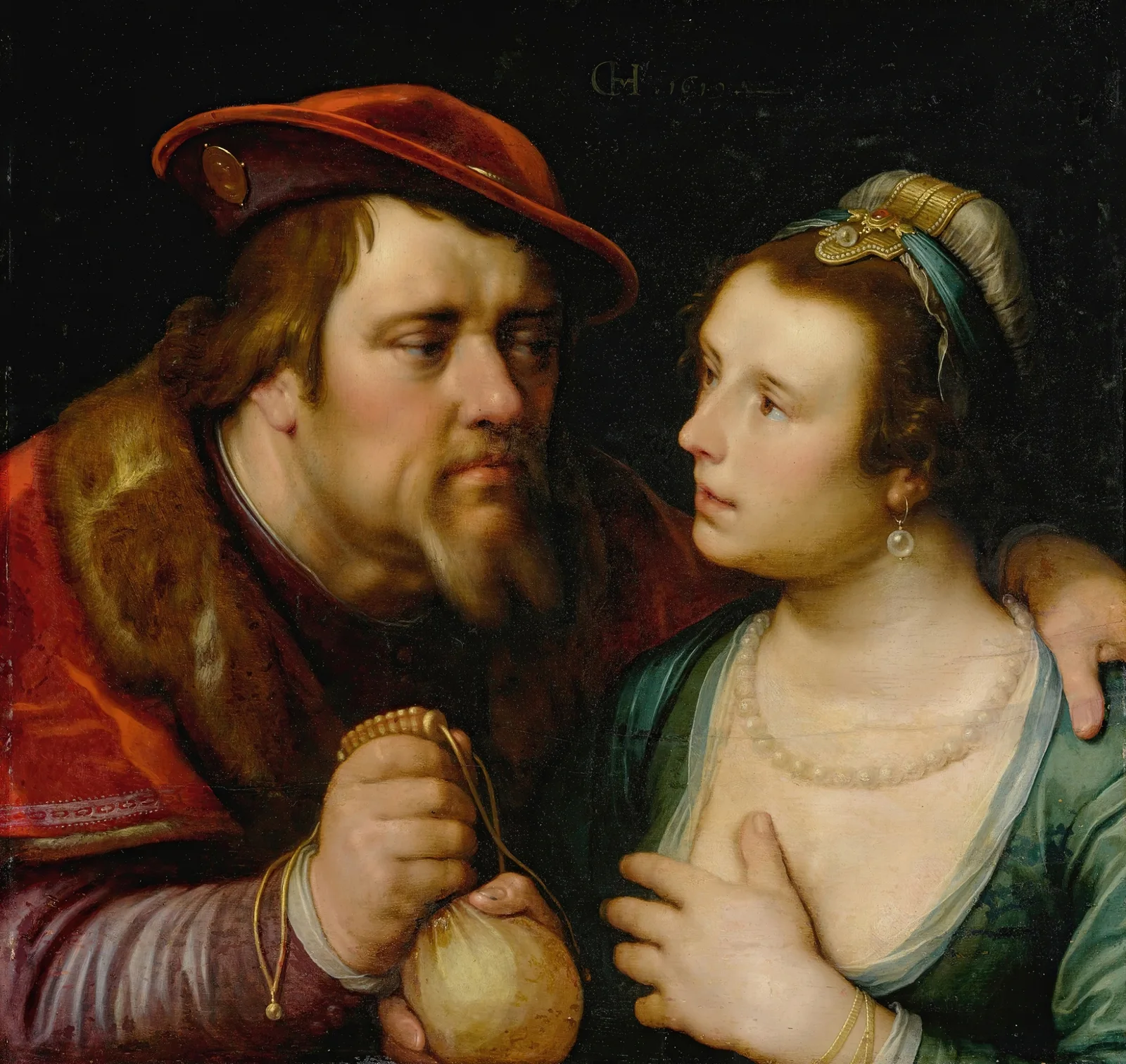 The Unequal Lovers av Cornelis Cornelisz Van Haarlem