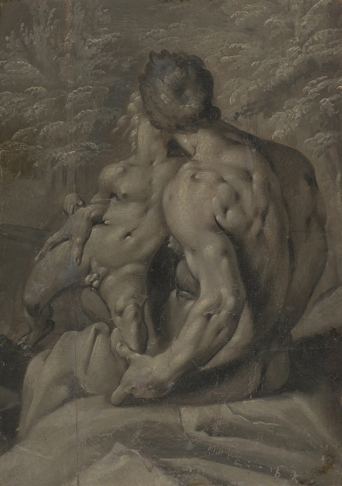Two Male Nudes av Cornelis Cornelisz Van Haarlem