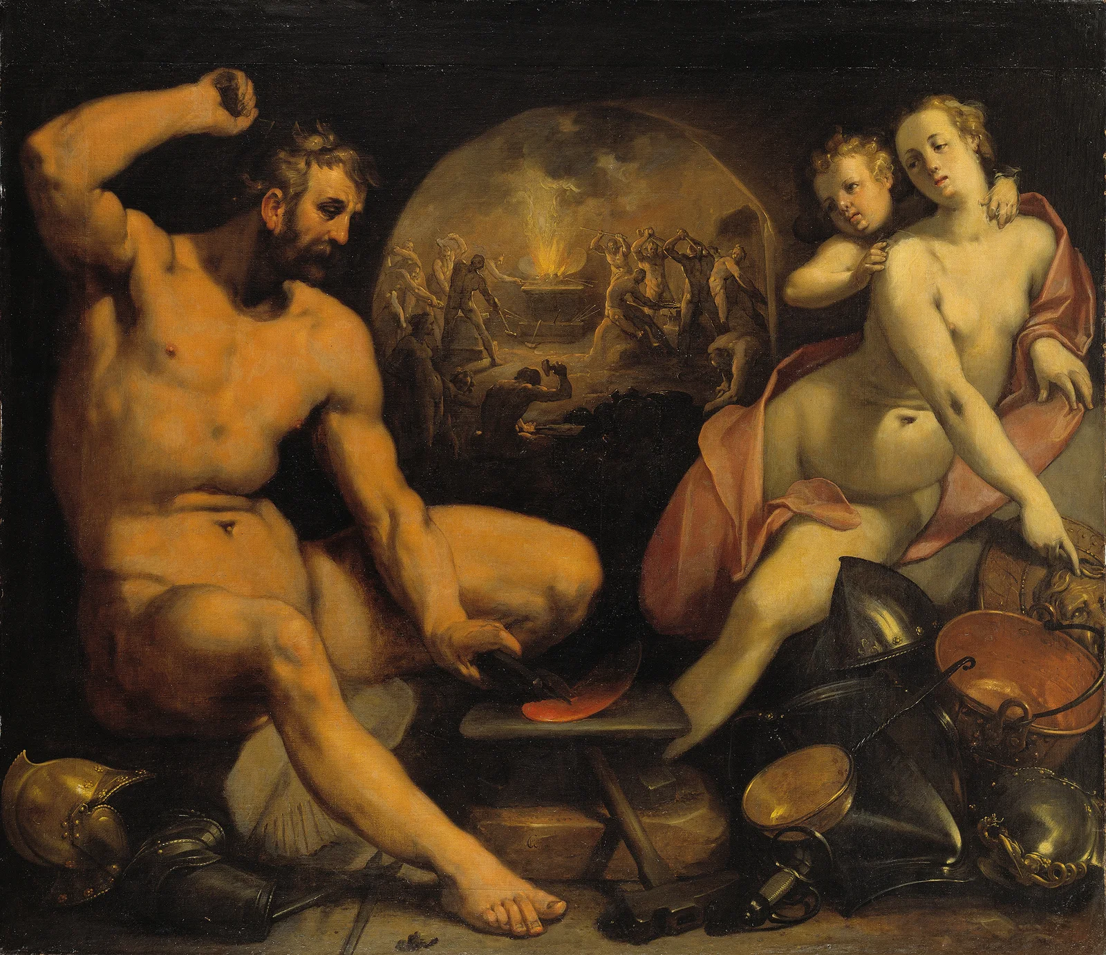 Venus and Vulcan av Cornelis Cornelisz Van Haarlem