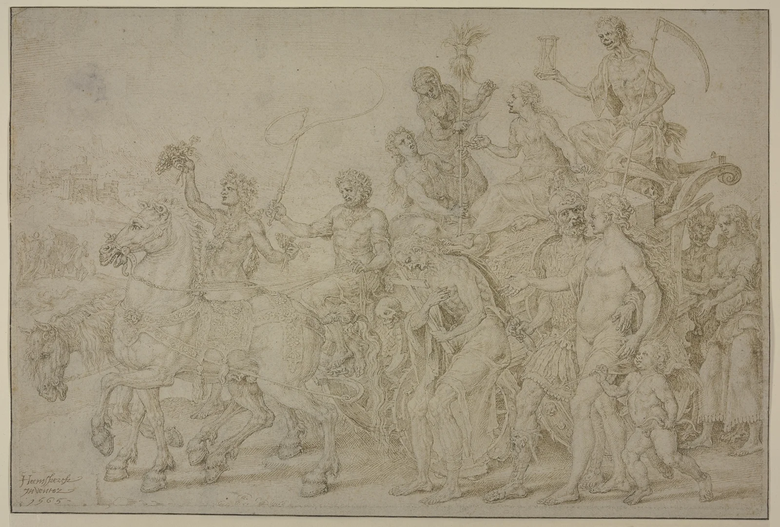 Death’s victory parade av Maarten Van Heemskerck