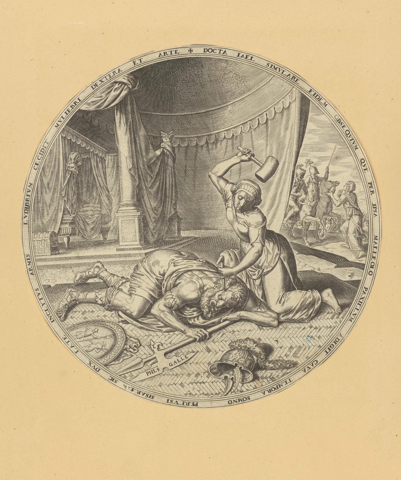 Jael Slaying Sisera av Maarten Van Heemskerck