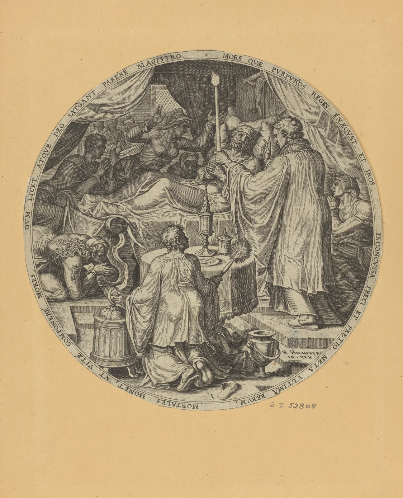The Dying Hour av Maarten Van Heemskerck