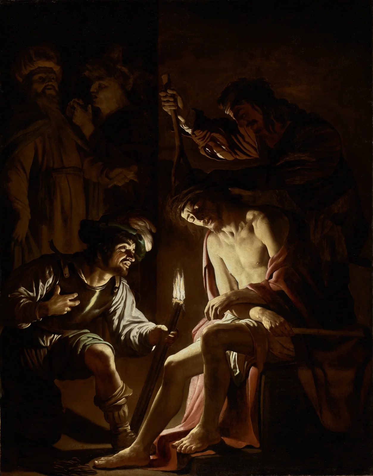 Christ Crowned with Thorns av Gerard van Honthorst