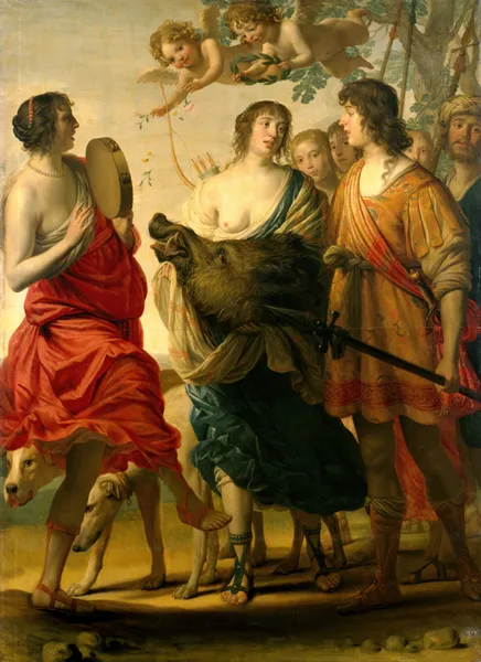 Meleager and Atalante av Gerard van Honthorst