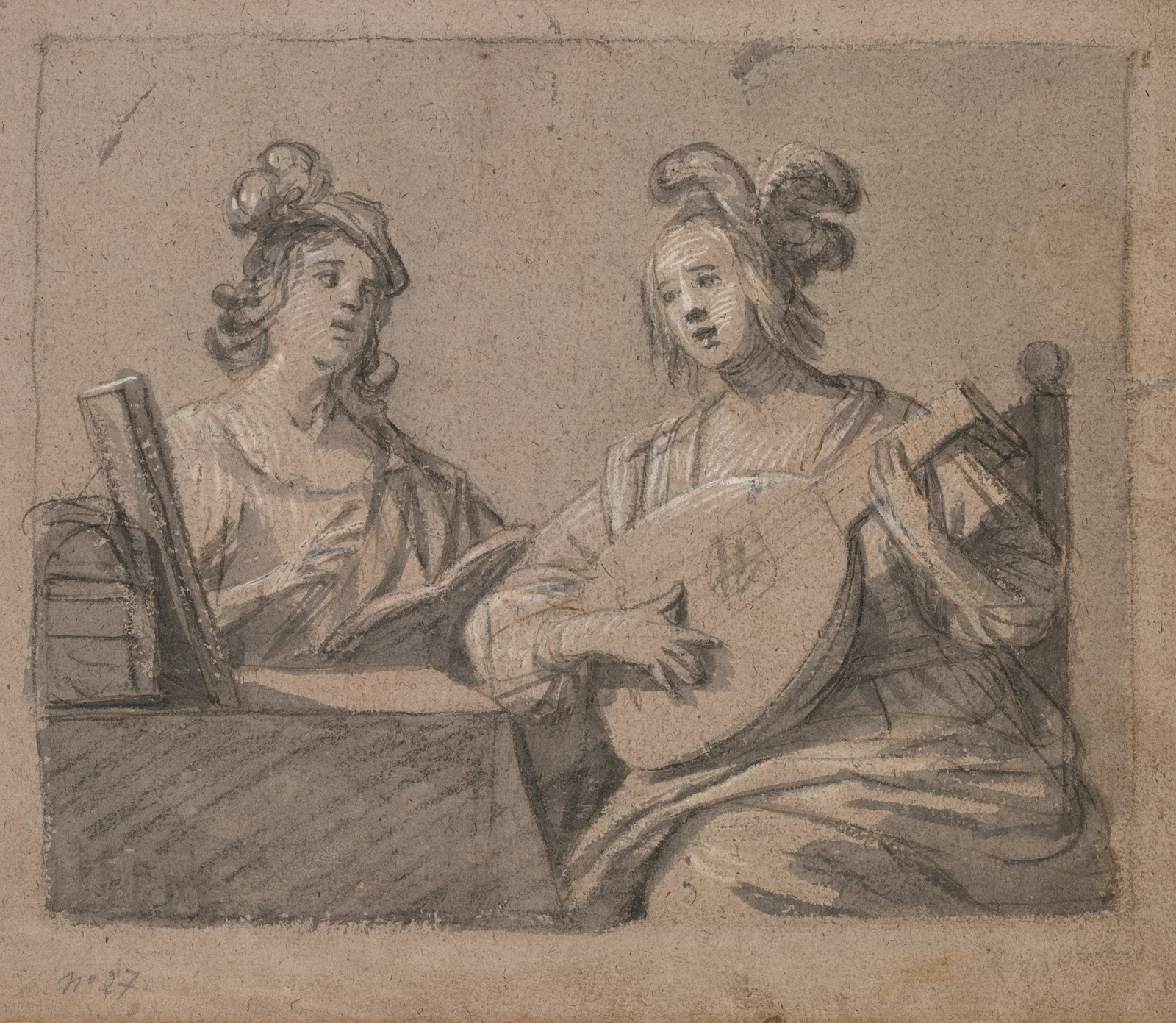 Musical Scene av Gerard van Honthorst