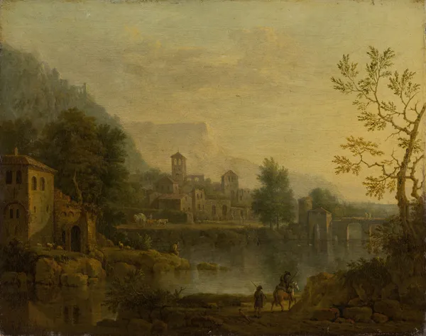 Italian Landscape av Jan van Huysum