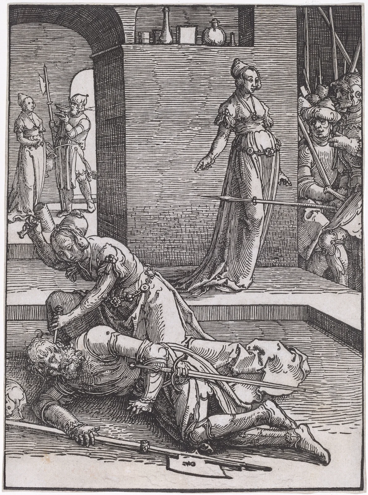 Jael Killing Sisera av Lucas Van Leyden