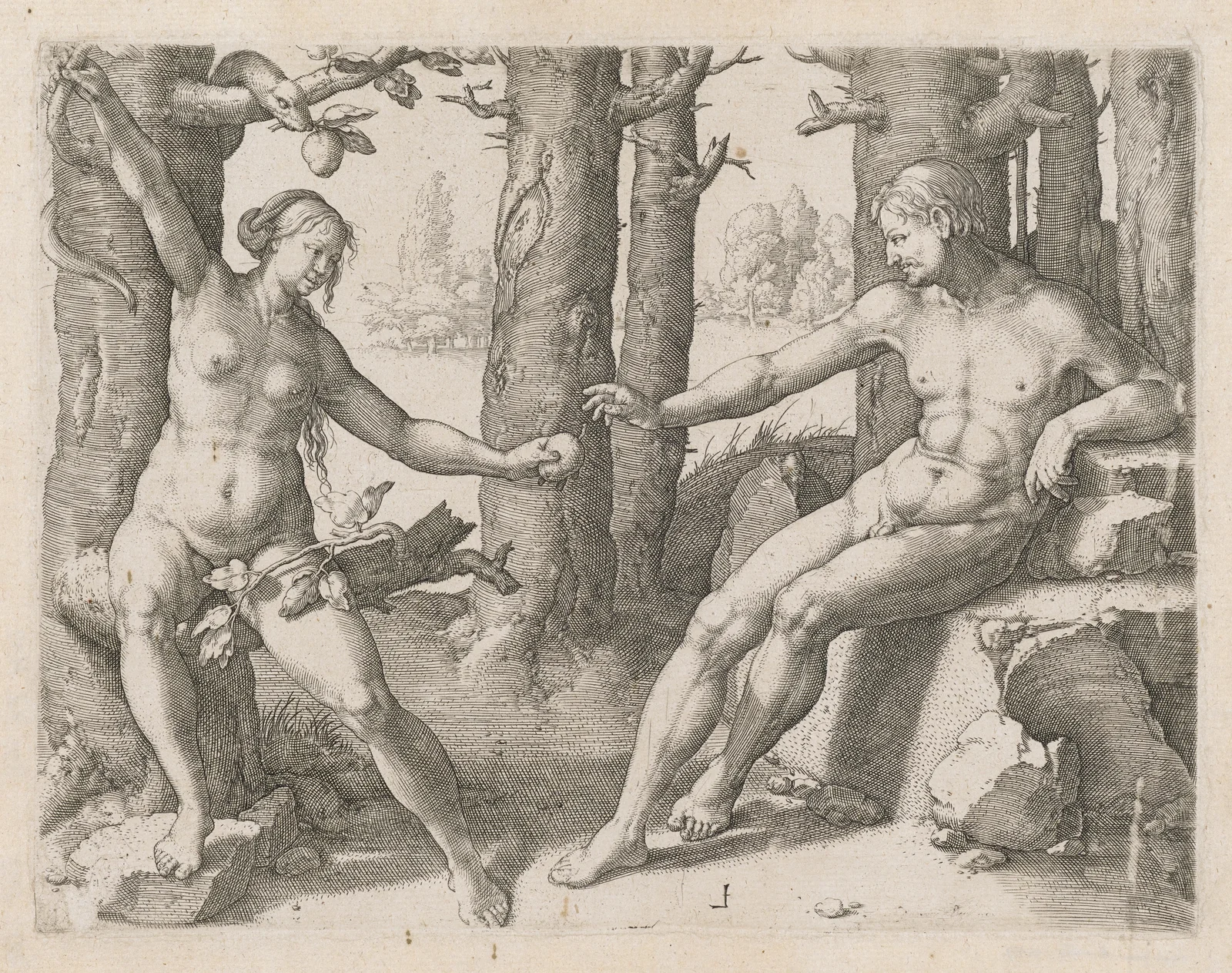 Leiden Der Sündenfall av Lucas Van Leyden