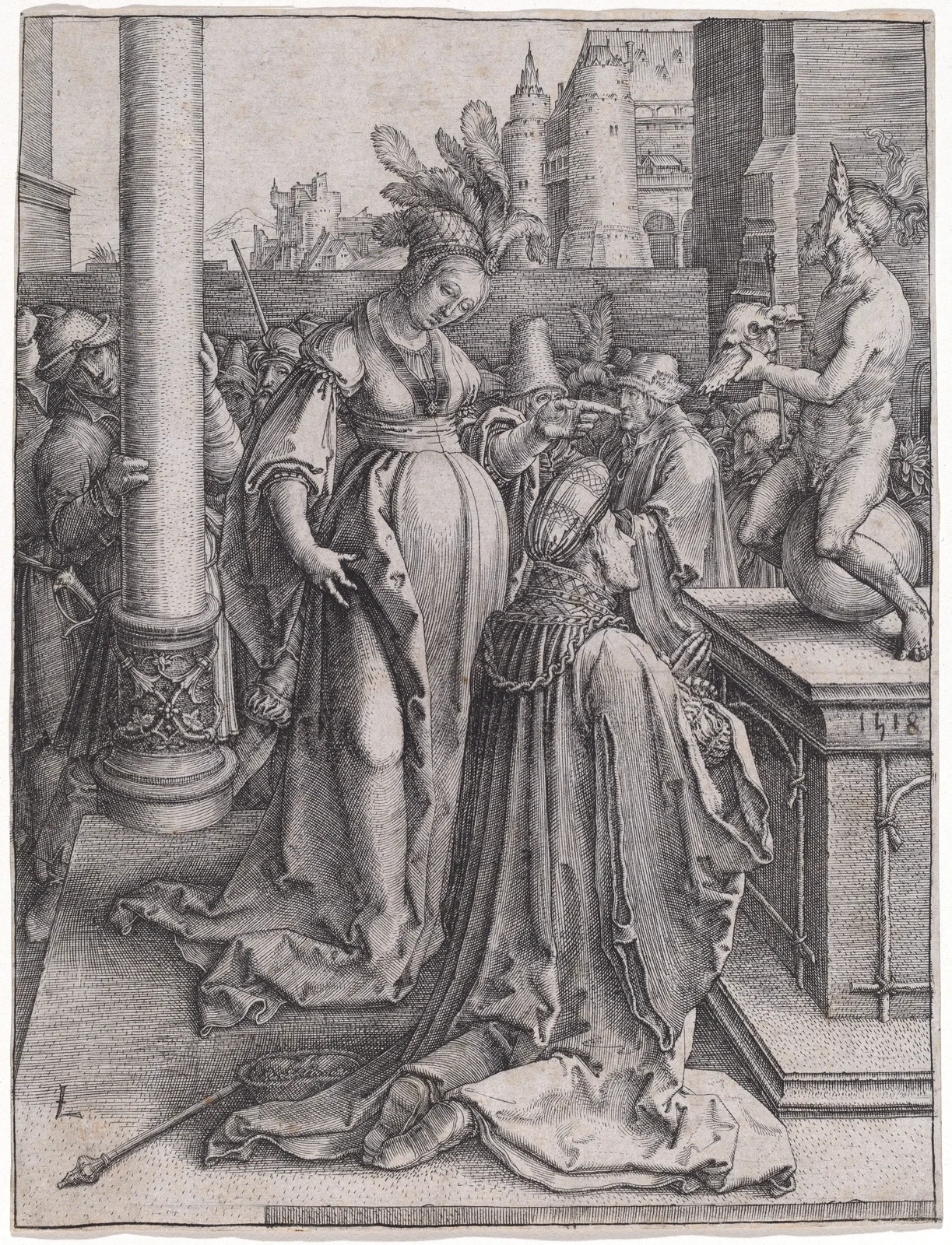 Solomon’s Idolatry av Lucas Van Leyden