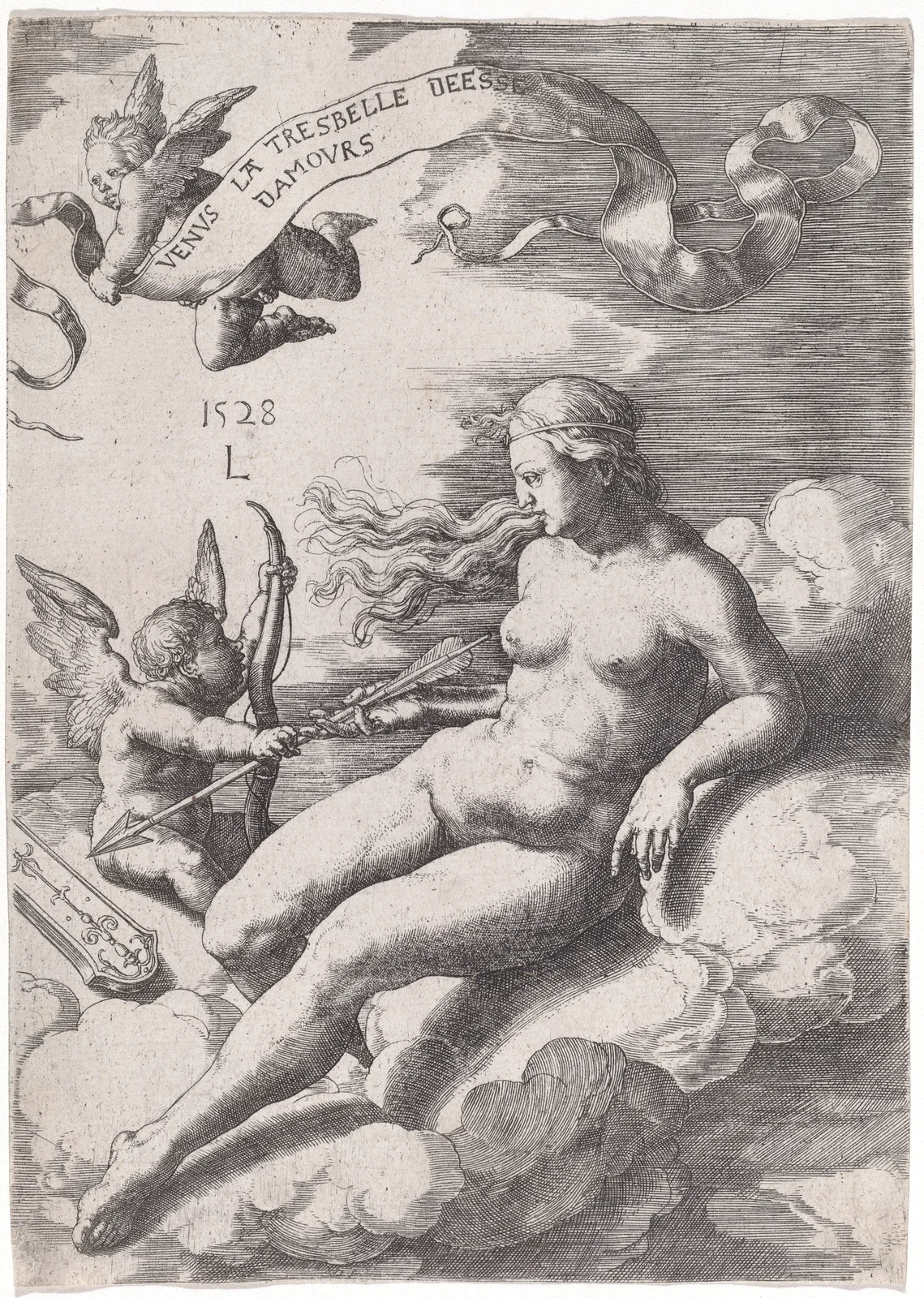 Venus and Cupid av Lucas Van Leyden