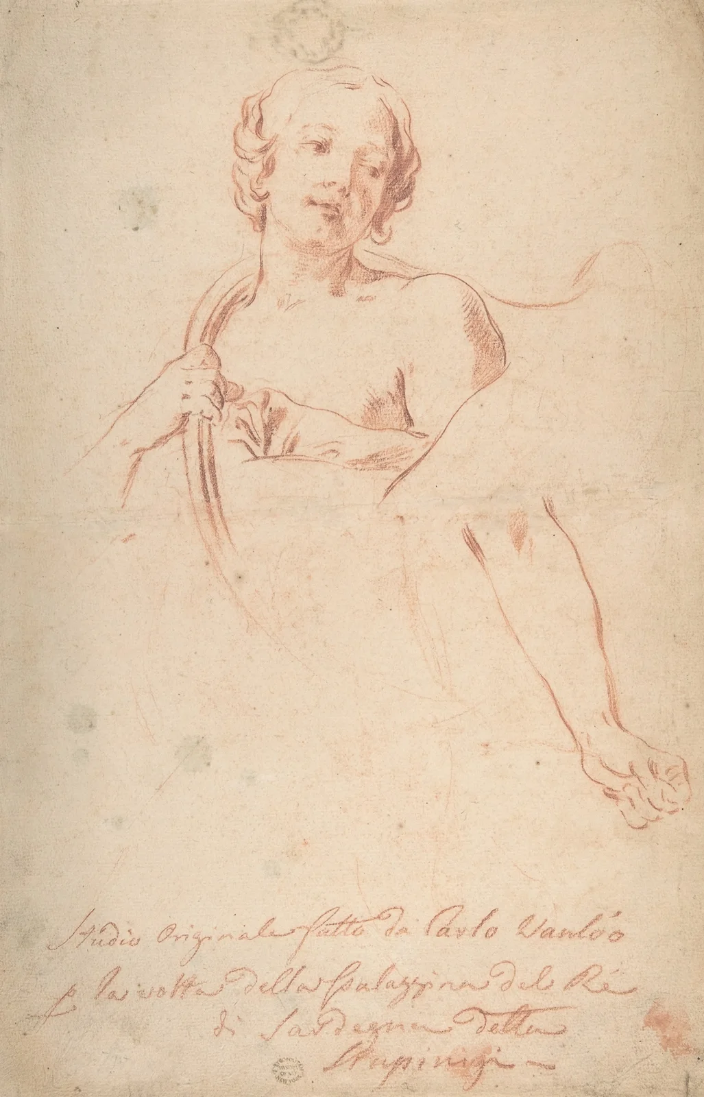 Huntress with a Horn av Charles-André van Loo