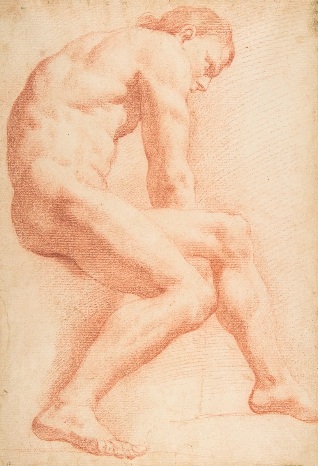 Life Drawing – nr 1 av Charles-André van Loo