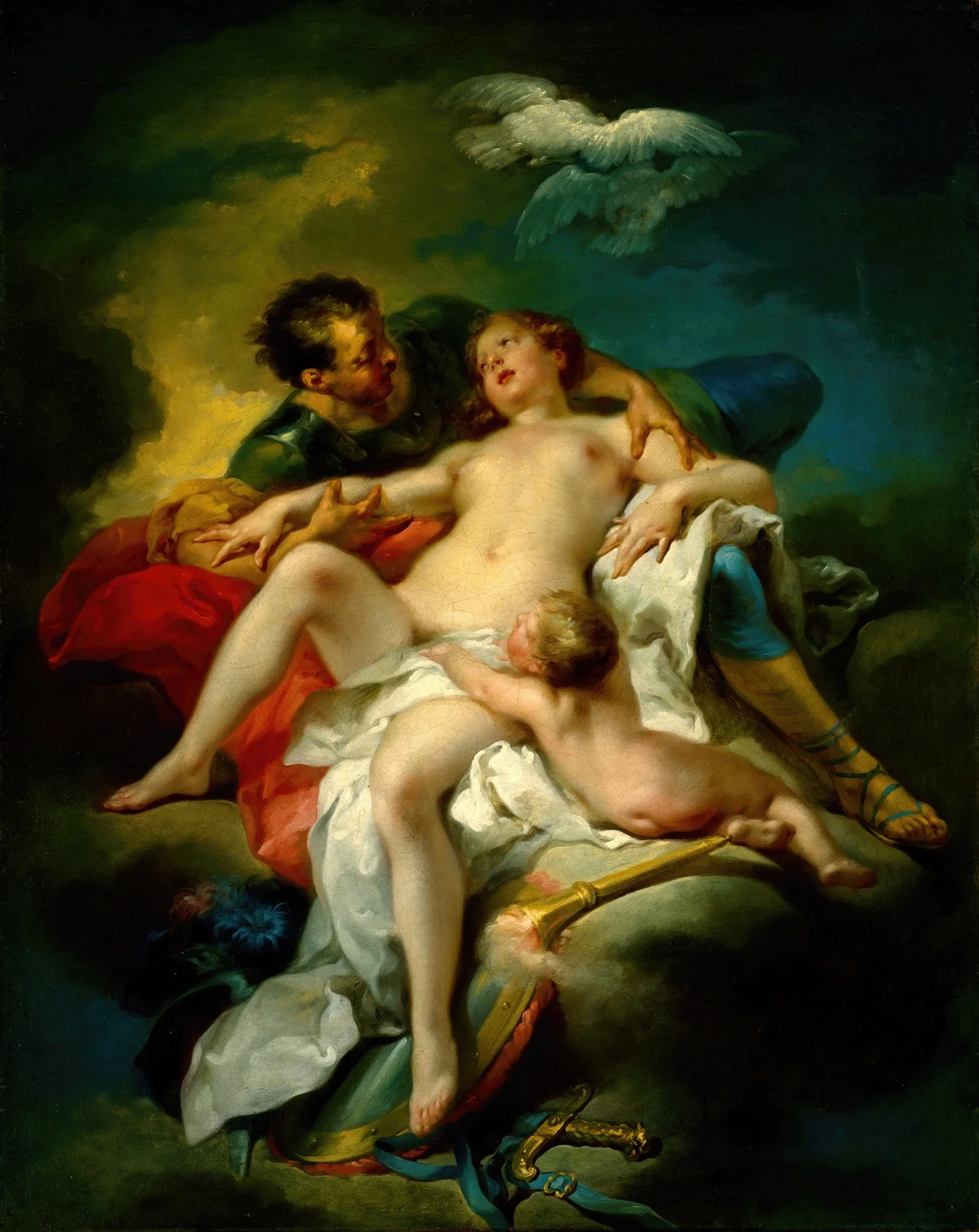 Mars and Venus av Charles-André van Loo