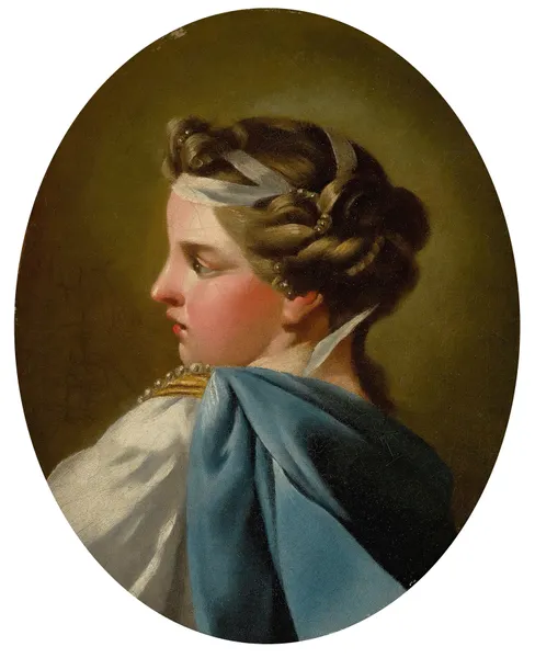 Portrait Of A Lady av Charles-André van Loo