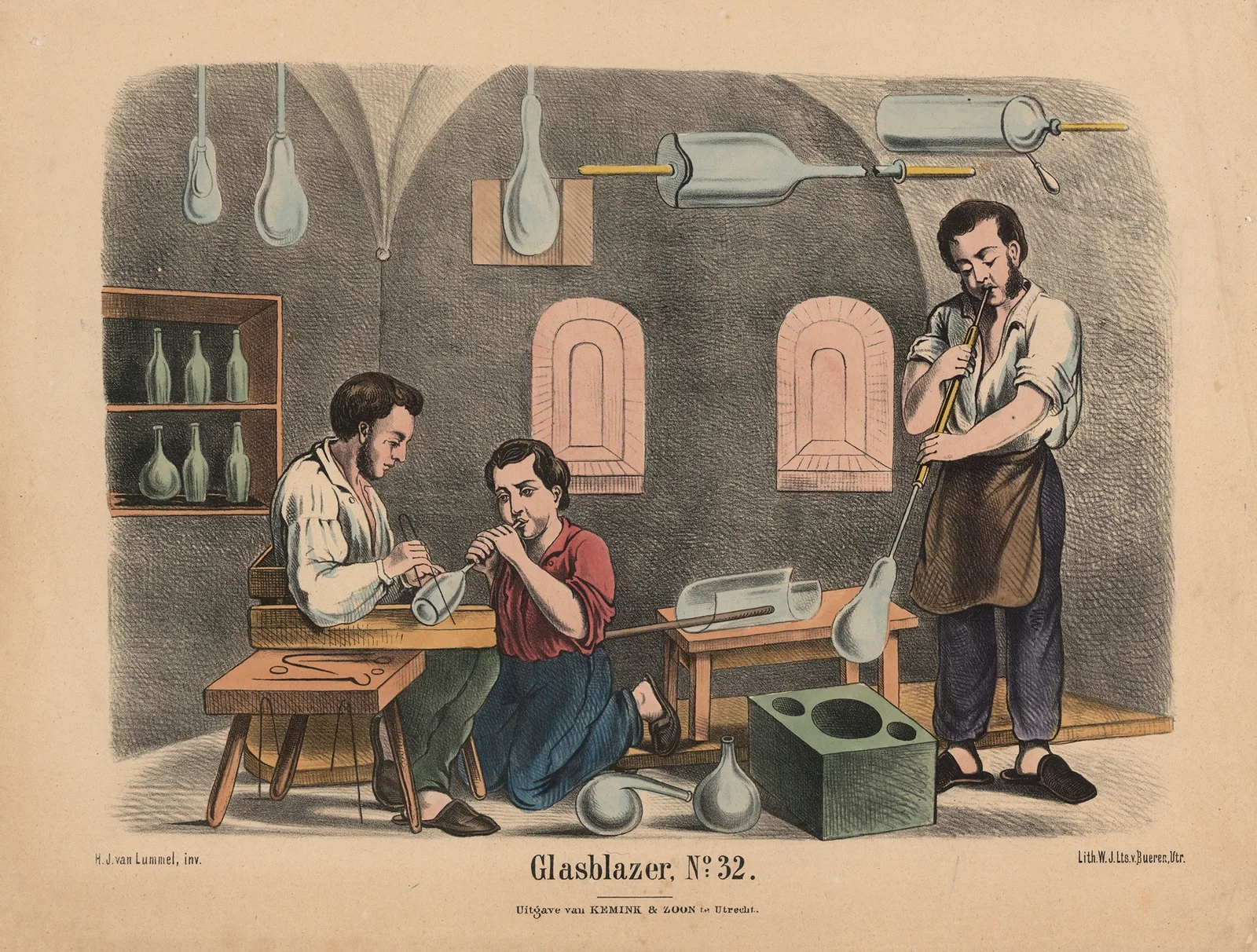 Glasblazer. No. 32 av Hendrik Jan van Lummel